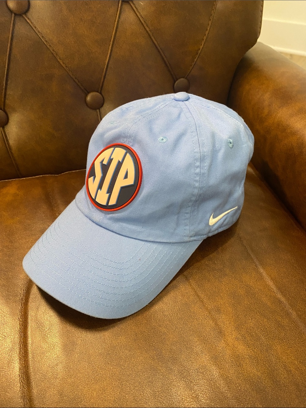 Ole Miss Rebels SIP Nike Hat University of Mississippi SEC SIP Logo EUC 🏈